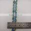 Silver Covered Wire Braid Beaded Sequins Lace Trim