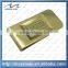 custom die casting laser engraved 3D zinc alloy money clip