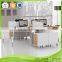 2 Person Workstation Desk Top Partition and Support Pedestal China Manufactuer