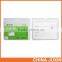 vertical style Clear PVC business ID badge card holder case with slot & chain Holes