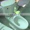 side discharge two piece toilet