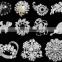 wholesale bling rhinestone crystal brooch for wedding J032799
