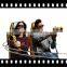 Roller coaster 7D cinema 6 seat hydraulic and electric system