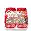 Frozen Sauce Storage Plastic Containers in Holder, Set of 4, White/ Red