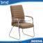 Fashion leather armchair with iron legs modern cheap dining chair