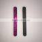 Free sample custom bling paillette abrasive nail file abrasive single side emery board nail care tools factory