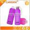 Safety frosted glass candy color water bottle