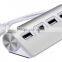 Aluminum case smart usb 3.0 4 port hub