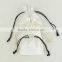 Custom printed organic cotton muslin gift drawstring bags