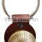 Christmas bell in solid brass or silver polish with real leather attached