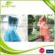 100% Waterproof one piece outdoor disposable plastic raincoat for adult