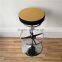 New Brown Fabric Mordern Bar Stools with Footrest Bar