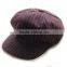 Fashion custom 100% cotton lady and girls newsboy hat and cap