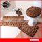 New Anti slip Pvc backing Flannel memory foam bathroom mat