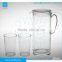 Straight Design Plastic Acrylic 1.62L Pitcher Jug