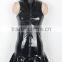 New arrival NO MOQ black sexy leather dress