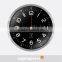DEHENG arched glass promotional wall clock radio controlled