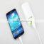 Universal power bank 5200mAh white slim portable mobile power bank with flash light