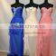 Sexy Backless off Shoulder Beaded See Through Blue Formal Dresses for Women