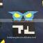angry owl cartoon print fabric for jacket umbrella tent