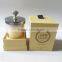 Cardboard gold foil stamping candle jar box with tray