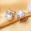 8-9mm AAA Freshwater 925 Silver Button Pearl Earrings