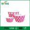 a series of recycle disposable ice cream paper bowls for food gradewith dome-like roofs lids