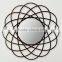 Industrial style furniture wall mirror , Safavieh Galaxy Wall Antique Gold Mirror