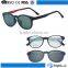 Novelty italy design ce optic frame with clip on sunglasses lenses
