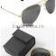 2016 trendy design high quality folding pocket aviator sunglasses with PU Case(BSM4002)