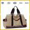 Canvas+ pu leather duffel bag Large Travel Tote Duffel Handbag Weekender Bag