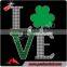 Kiss me I'm Irish rhinestone designs for St. Patrick's Day