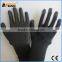 BSSAFETY Black latex coated crinkle finished string knit working gloves