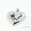 316L stainless steel first class hollow heart pendants for men