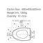 American standard hydraulic pp material soft close toilet seat hinges -FG92PP