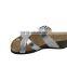 2015 Summer cork outsole platform lady leather sandal shoes