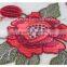 Embroidered Flowers Applique Embroidery Net Allover Lace Fabric for Evening Dress