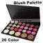 Private label 26 colors cosmetics palette of blusher for girls