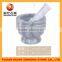 natural stoneware bowl and mortar with pestle for home usage