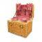 wholesale rectangle wicker picnic basket, picnic hamper basket made in China