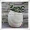 Ball Shaped Fiberglass Light Pot Outdoor Flower Large
