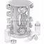 12 jars Glass Condiment Kitchen Set Stainless Steel Revolving Spice Rack set