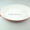red oval shape ceramic bakeware porcelain bake plate with hands in stocklots