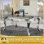 simple designs 4 stainless steel legs marble top dining table