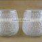 pocking mark glass candle holder