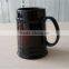 24oz black color ceramic beer mug