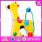2016 newest baby wooden animal toy,most popular small wooden animal toy W11B092