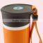 380ml BAP Free Hight Quality Plastic Double wall water bottle with flat lid