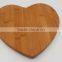 High quality kitchen eco-friendly bamboo cutting board heart shape