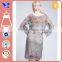 Hollow out 3/4 Sleeves Petite Women's Lined Lace Embroidary Sheath Dress